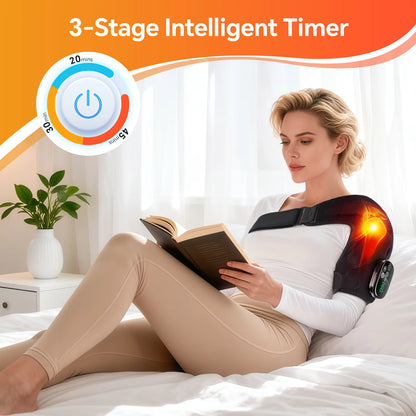 Cordless Red Light & Heating Vibration Shoulder Massager
